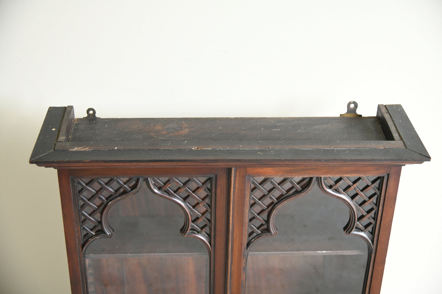 Edwardian Mahogany Glazed Wall Cabinet