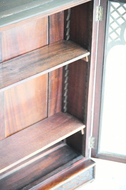 Edwardian Mahogany Glazed Wall Cabinet