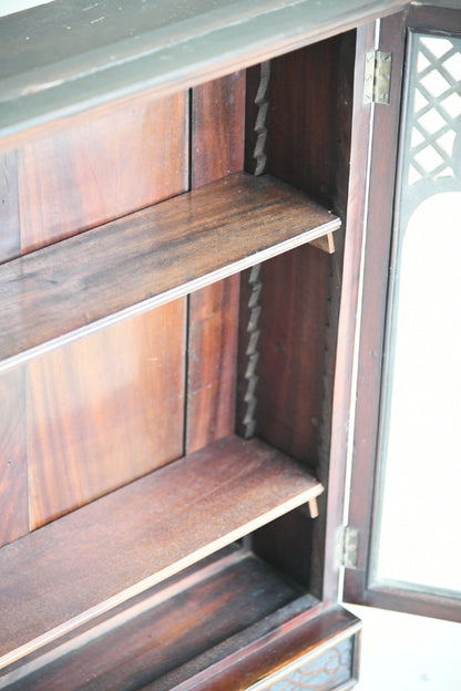 Edwardian Mahogany Glazed Wall Cabinet