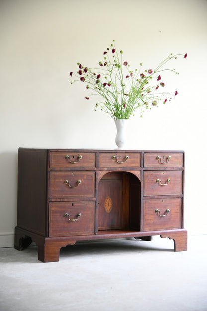 Georgian Style Mahogany Knee Hole Desk