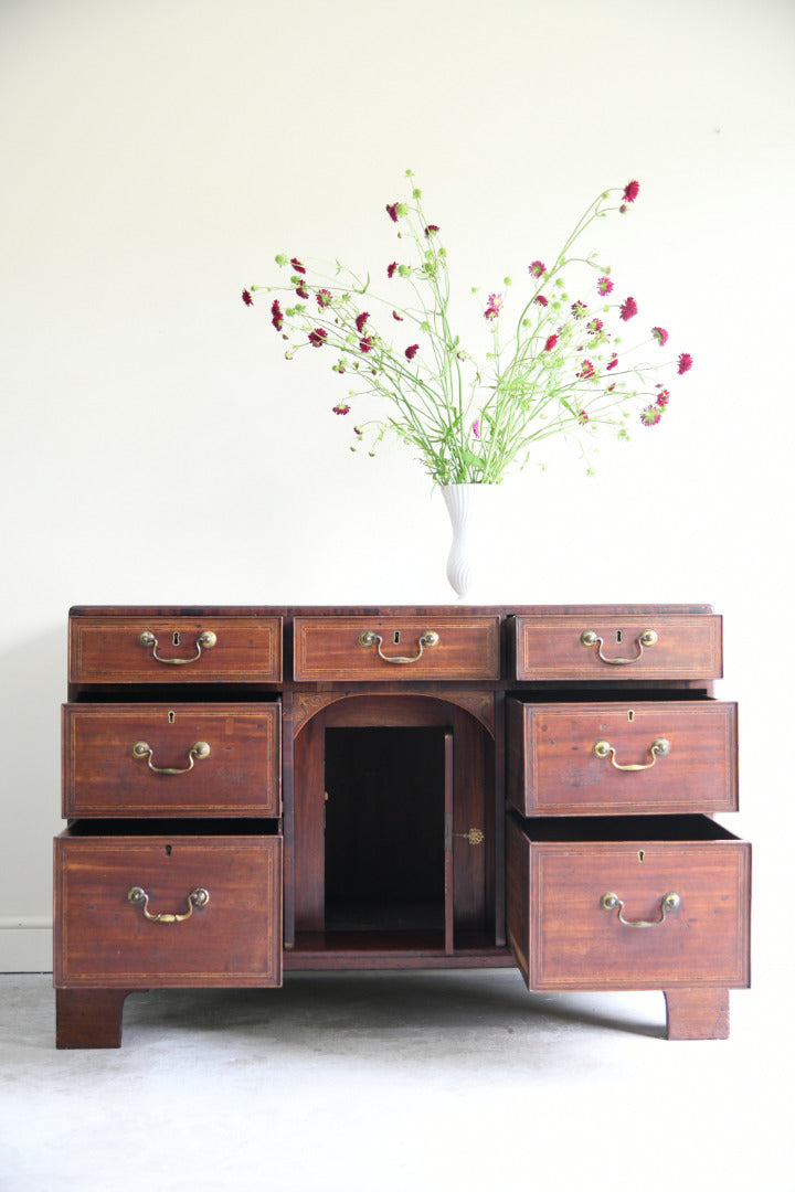 Georgian Style Mahogany Knee Hole Desk