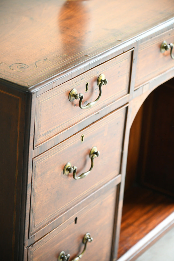 Georgian Style Mahogany Knee Hole Desk
