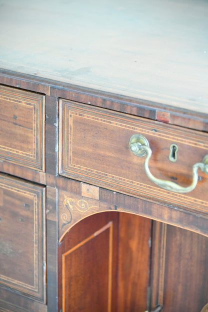 Georgian Style Mahogany Knee Hole Desk