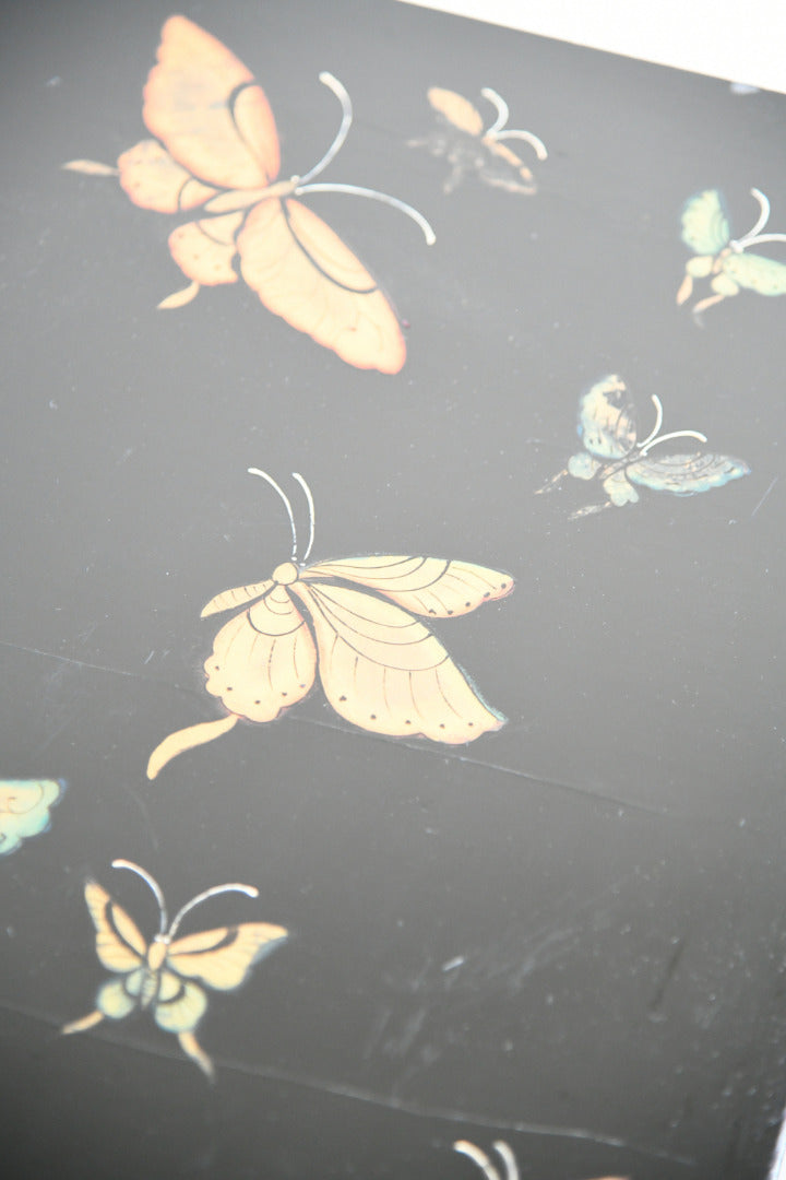 Chinese Black Lacquer Nest of Three Tables