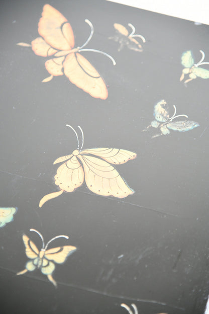 Chinese Black Lacquer Nest of Three Tables