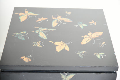 Chinese Black Lacquer Nest of Three Tables