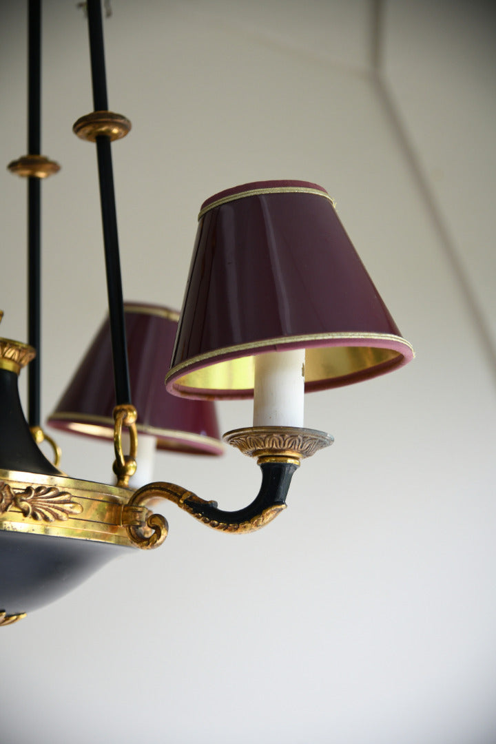 French Empire Style Four Light Chandelier