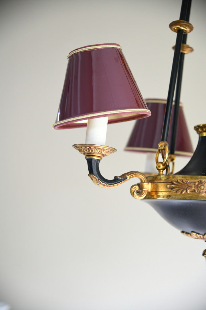 French Empire Style Four Light Chandelier