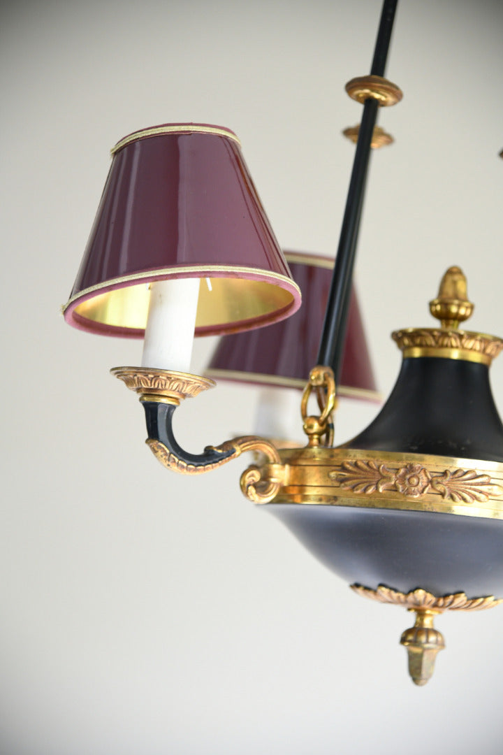 French Empire Style Four Light Chandelier