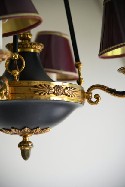 French Empire Style Four Light Chandelier