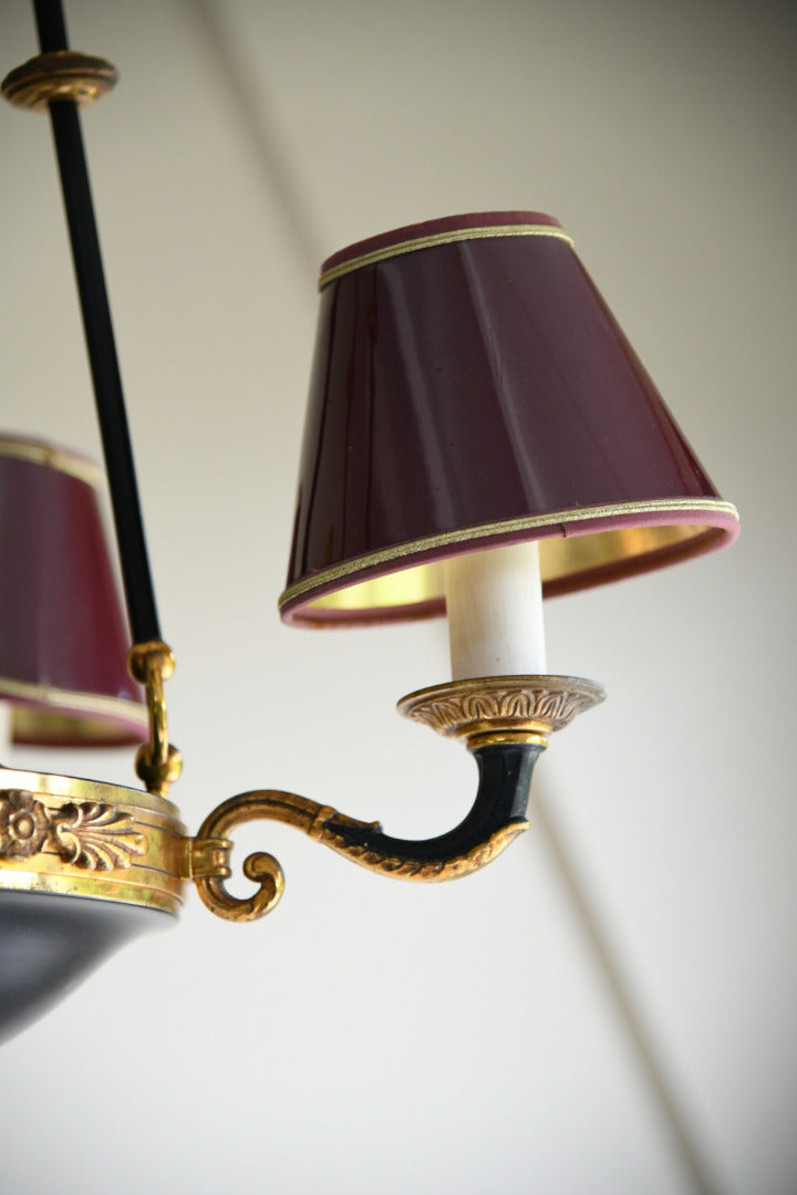 French Empire Style Four Light Chandelier
