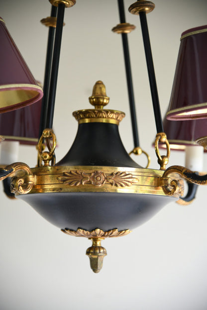 French Empire Style Four Light Chandelier