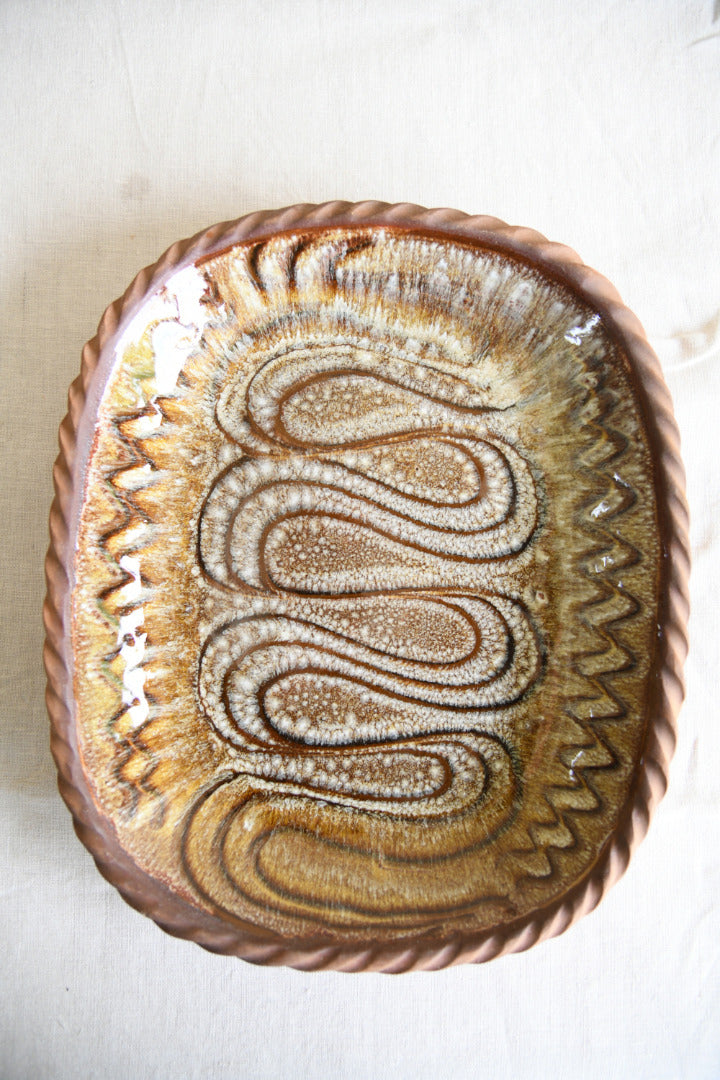 Alan Frewin Slipware Decorated Earthenware Dish