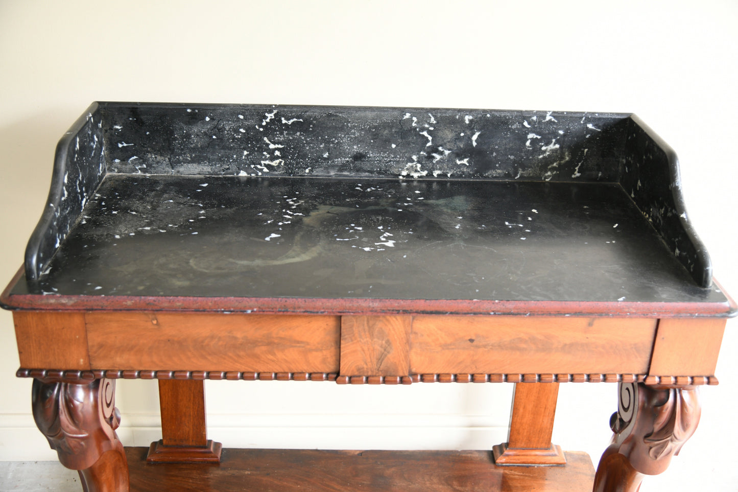 Victorian Mahogany Veneered Marble Top Washstand