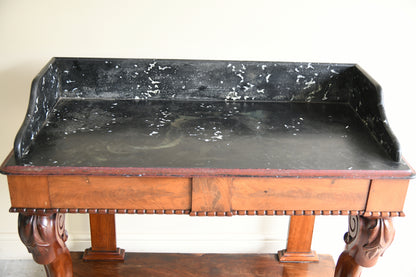 Victorian Mahogany Veneered Marble Top Washstand
