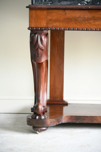 Victorian Mahogany Veneered Marble Top Washstand