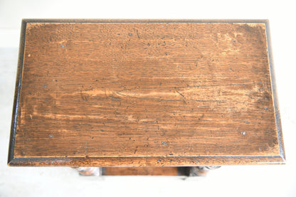 17th Century Style Oak Joint Stool / Side Table