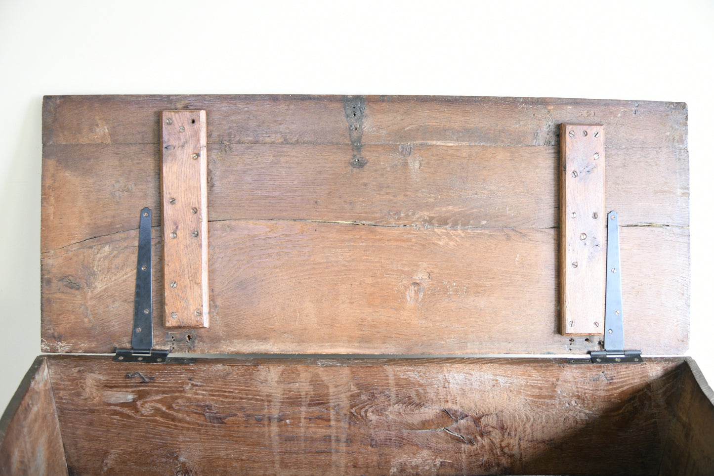 18th Century Oak Six Plank Coffer