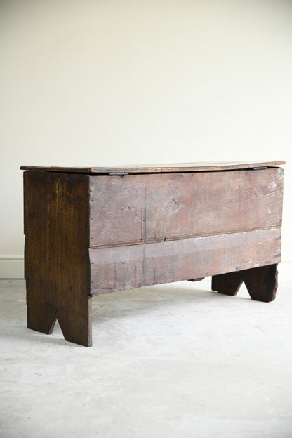 18th Century Oak Six Plank Coffer