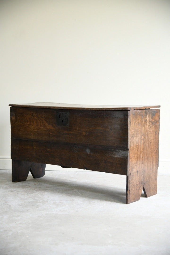 18th Century Oak Six Plank Coffer