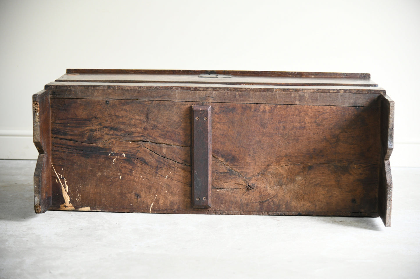18th Century Oak Six Plank Coffer