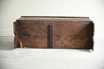 18th Century Oak Six Plank Coffer