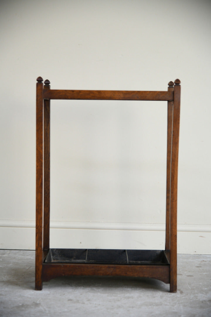 Edwardian Oak Stick Stand