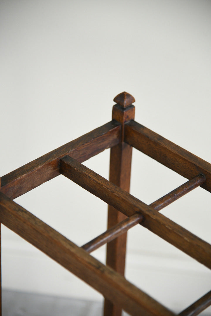 Edwardian Oak Stick Stand
