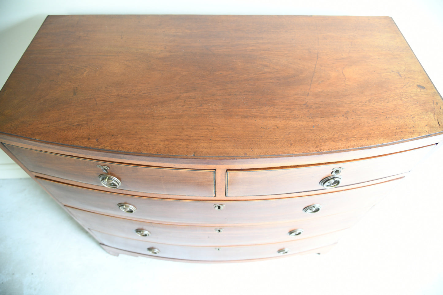 Early 19th Century Mahogany Bow Front Chest of Drawers