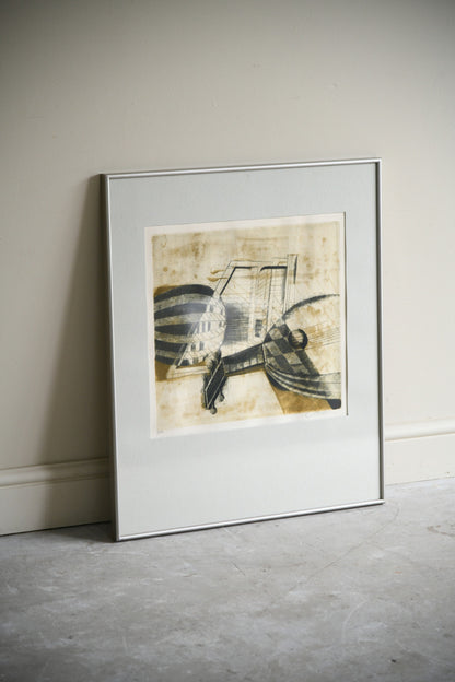 Brigitte Coudrain Lute Study Limited Edition Etching
