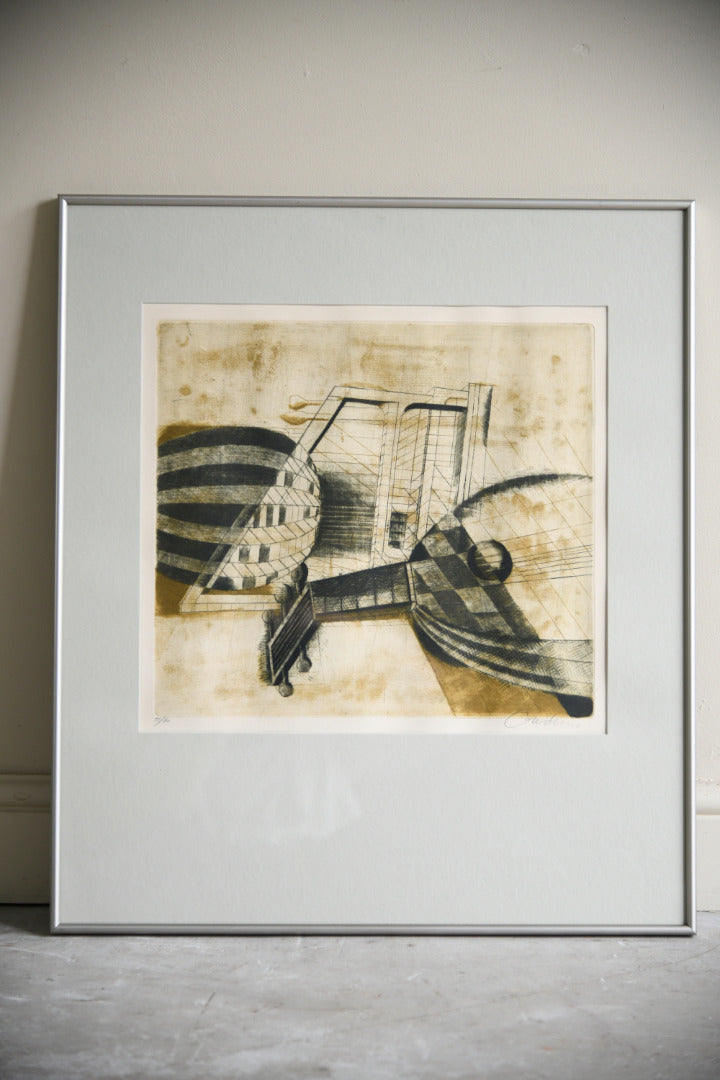Brigitte Coudrain Lute Study Limited Edition Etching