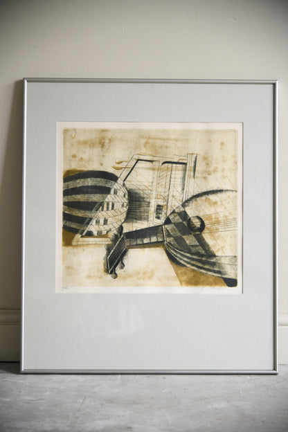 Brigitte Coudrain Lute Study Limited Edition Etching