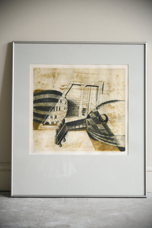 Brigitte Coudrain Lute Study Limited Edition Etching