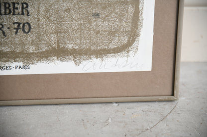 Brigitte Coudrain Signed Exhibition Poster ? Galerie Heimeshoff, Essen, 1970