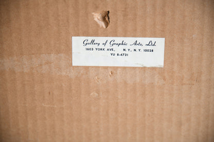 Brigitte Coudrain Signed Exhibition Poster ? Galerie Heimeshoff, Essen, 1970