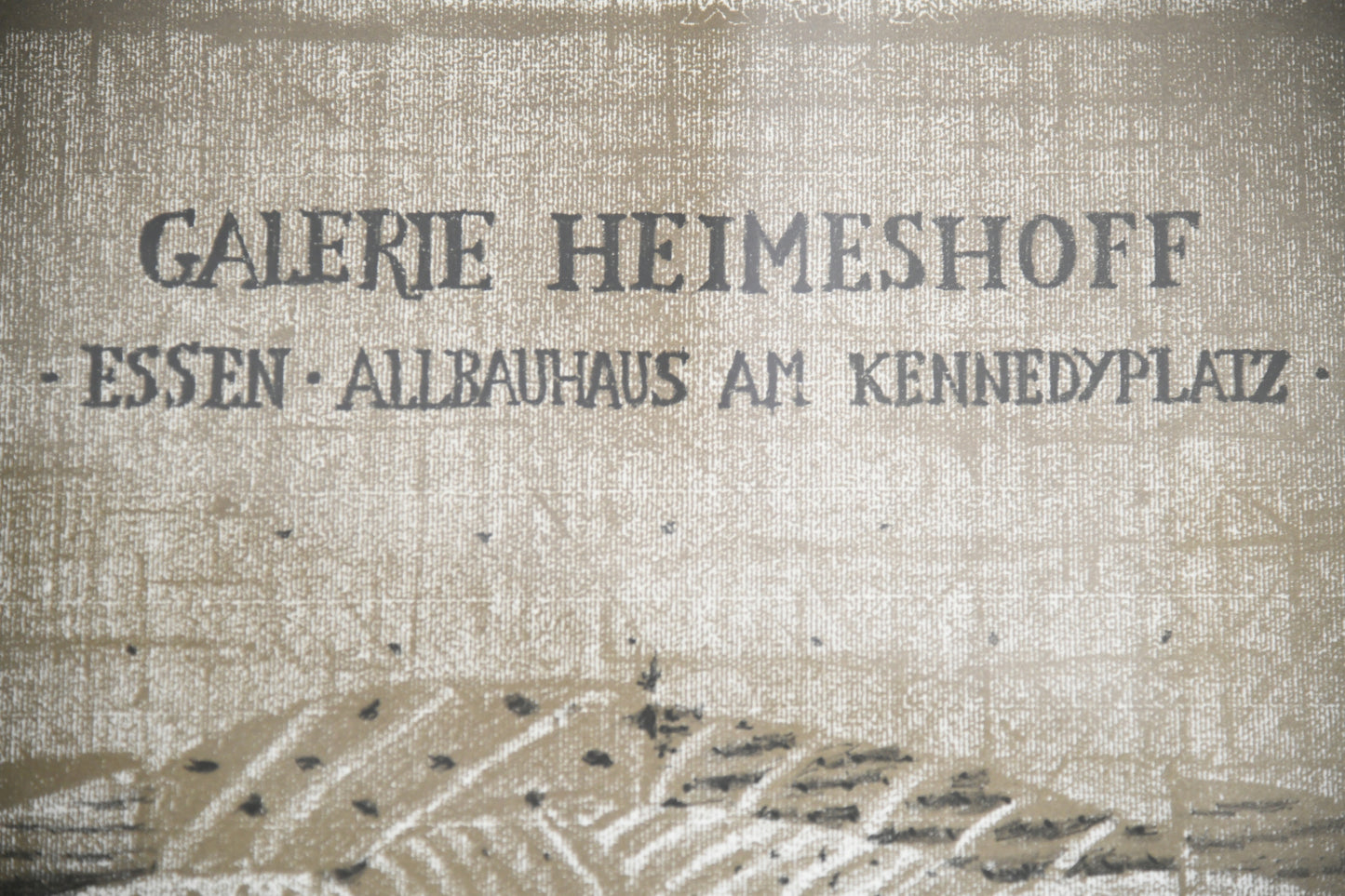 Brigitte Coudrain Signed Exhibition Poster ? Galerie Heimeshoff, Essen, 1970