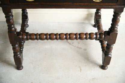 Late 17th Century Oak Side Table with Single Drawer