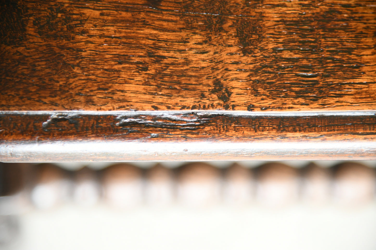 Late 17th Century Oak Side Table with Single Drawer