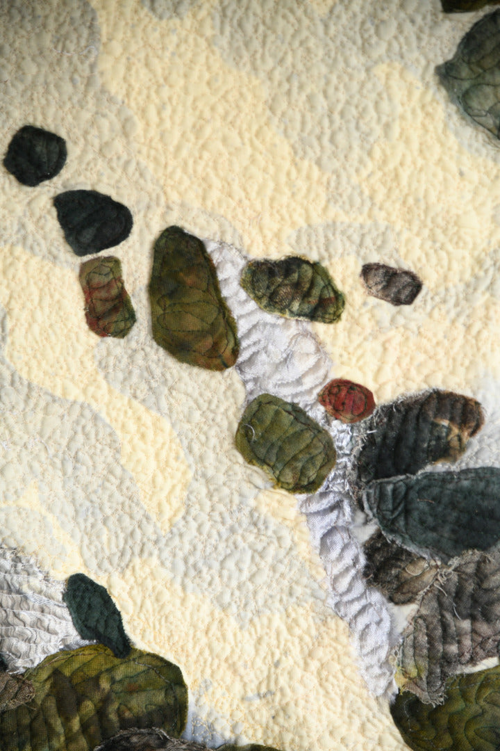 On the Beach Contemporary Textile Wall Hanging