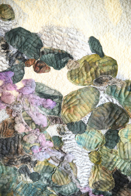 On the Beach Contemporary Textile Wall Hanging