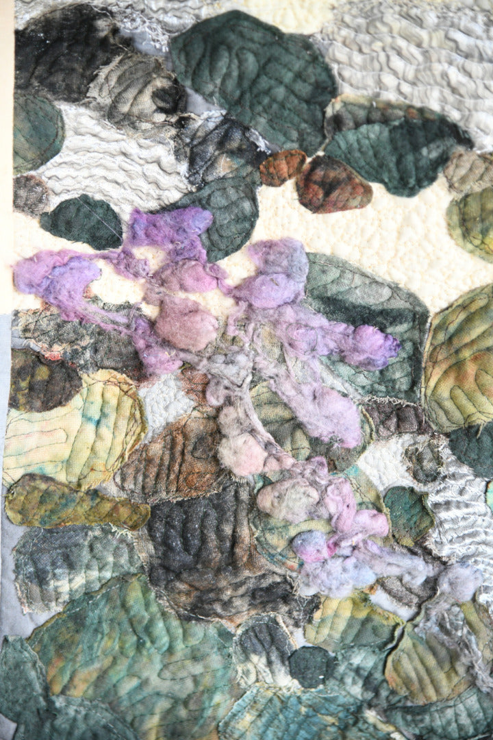 On the Beach Contemporary Textile Wall Hanging