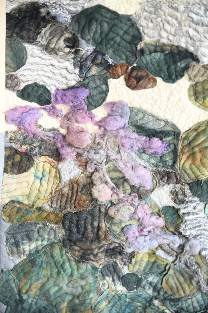 On the Beach Contemporary Textile Wall Hanging