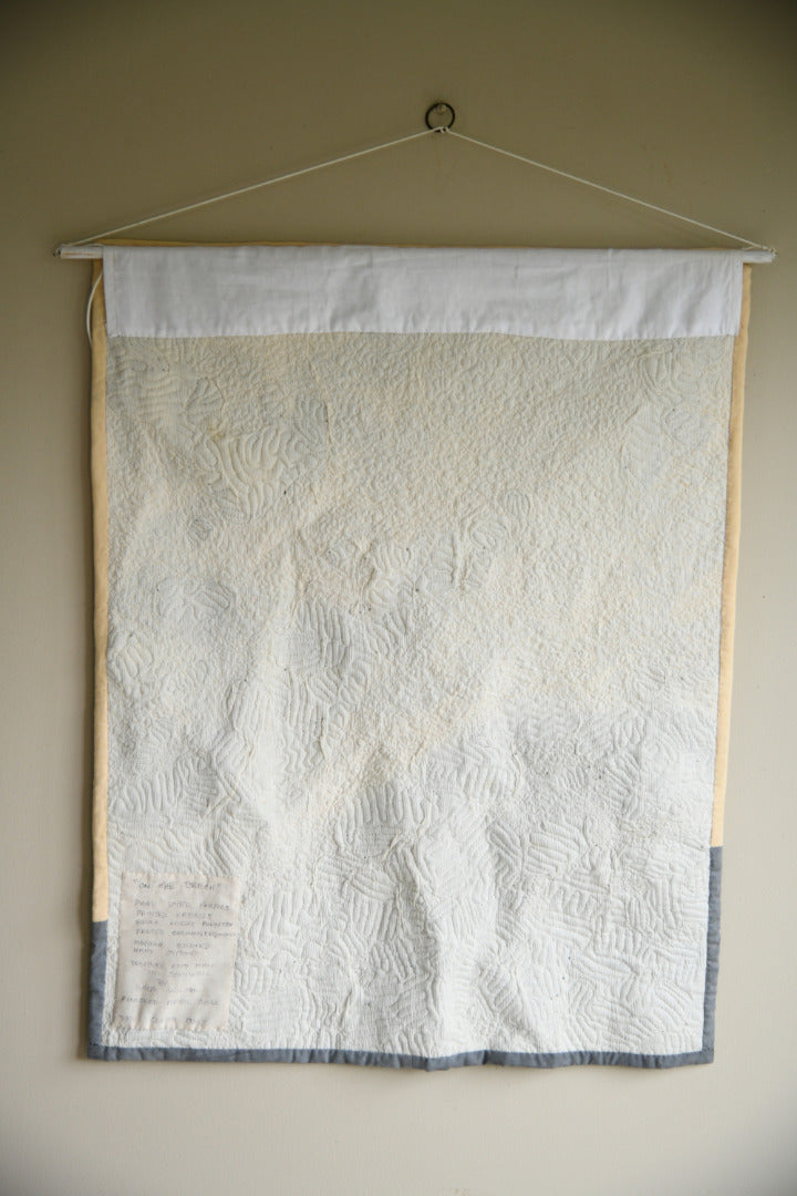 On the Beach Contemporary Textile Wall Hanging