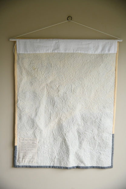 On the Beach Contemporary Textile Wall Hanging