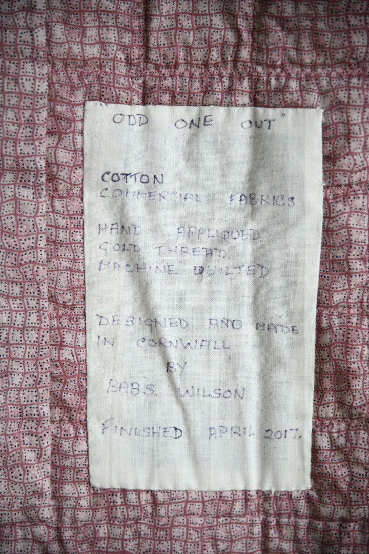 Odd One Out Contemporary Textile Wall Hanging