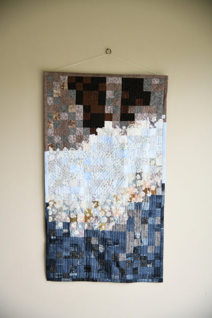 Stream Contemporary Textile Wall Hanging