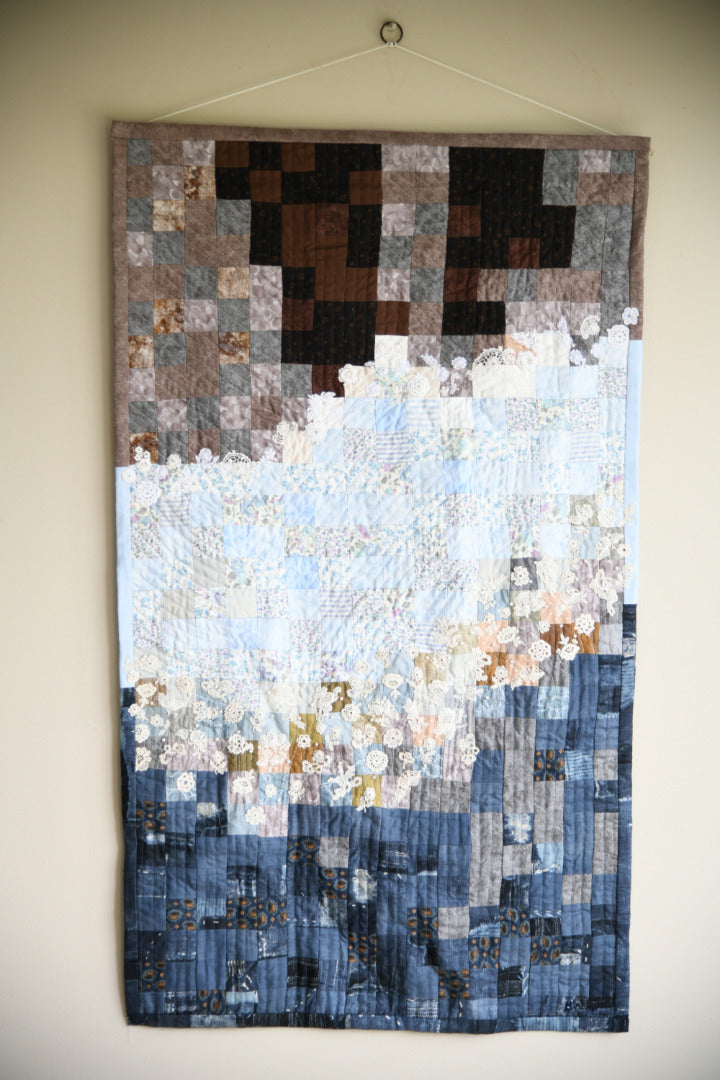 Stream Contemporary Textile Wall Hanging