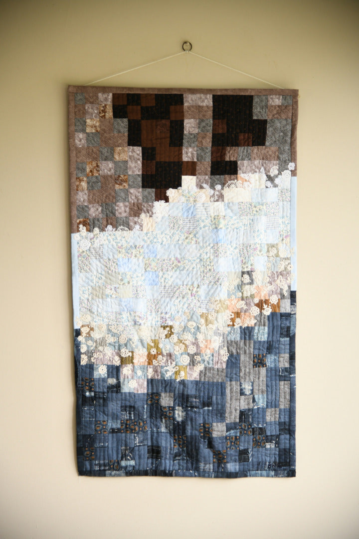 Stream Contemporary Textile Wall Hanging