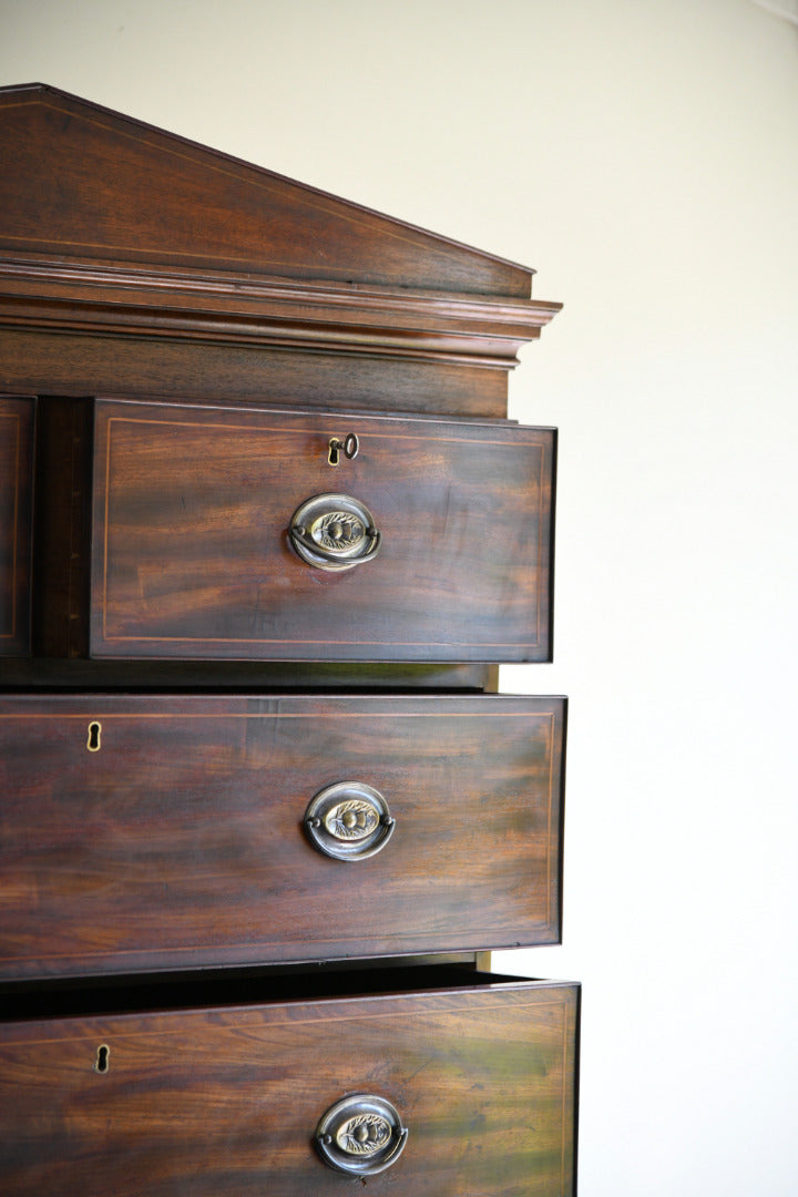 Georgian Style Mahogany Tall Chest of Drawers