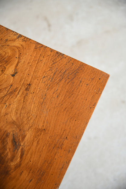 Rustic Pine Trestle Coffee Table
